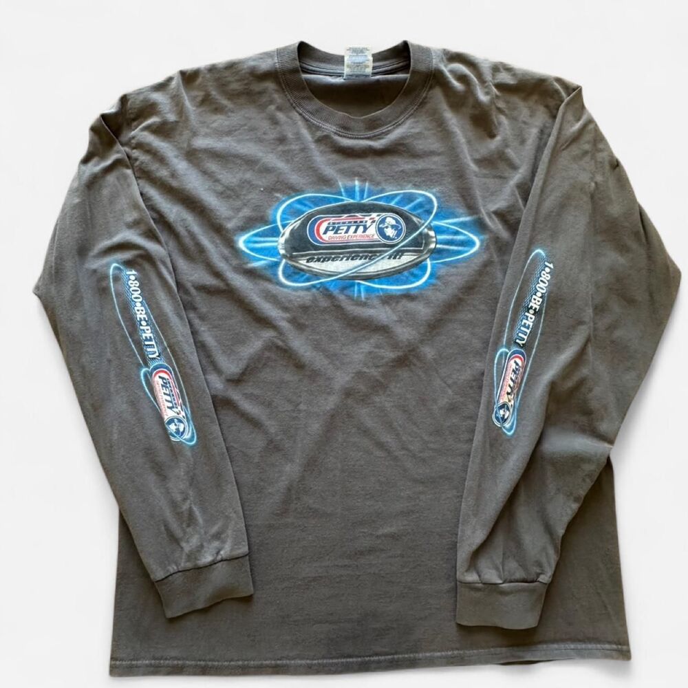 Nascar Men's Grey and Black T-shirt